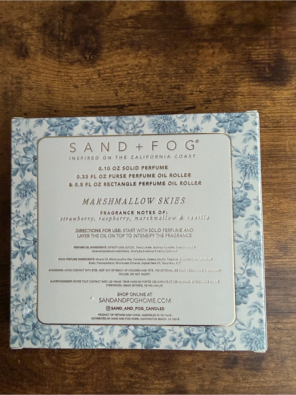 SAND+FOG Marshmallow Skies Perfume Oil Layering Set - Blue - Picture 2 of 2